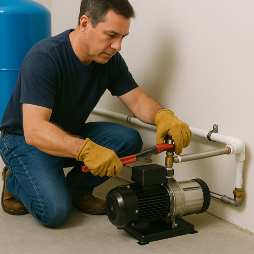 booster pump installation