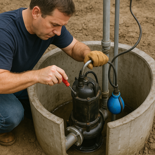 lift station repair by a plumber