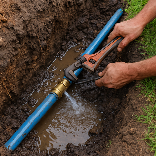 underground and yard line repair